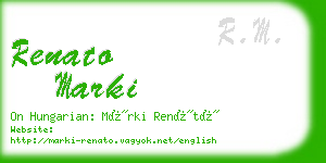 renato marki business card